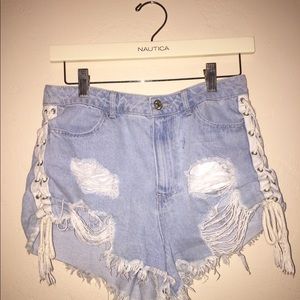 Light blue denim jeans